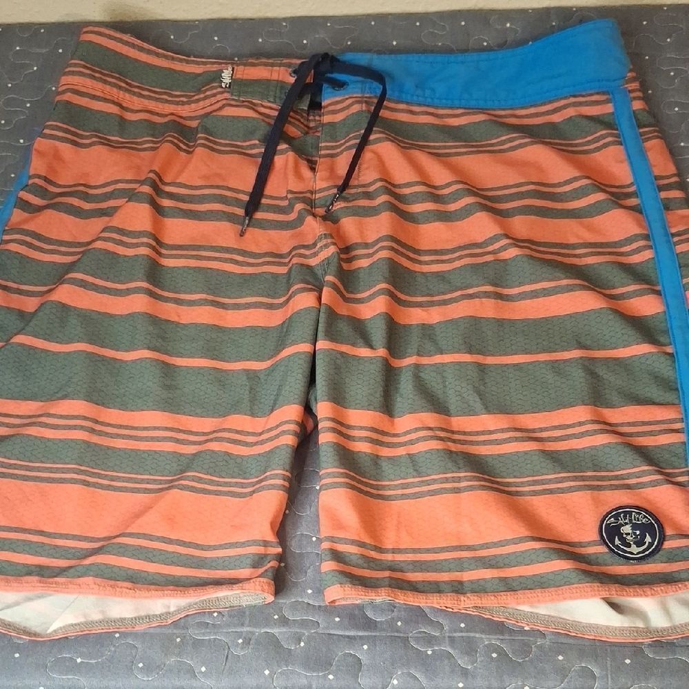 Salt Life Striped Swim Shorts size 36